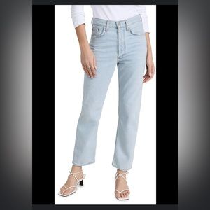 NEW IN BAG - AGOLDE Lana Crop Mid Rise Vintage Straight denim in SIZE 24